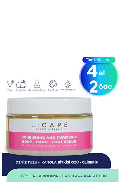 Licape Besleyici Ve Arındırıcı Vücut - El - Ayak Peeling 250ml
