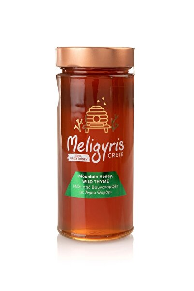 Meligyris Miere de munte cretană premium Meligyris, Cimbru sălbatic, 800 g, 100%