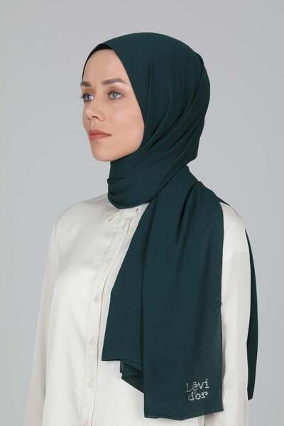 Levidor Emerald Green Lux Chiffon Shawl