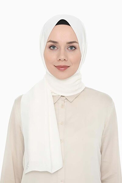 Levidor Rochie de seară Saly albă închisă șal