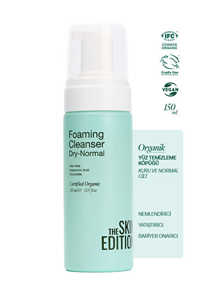 The Skin Edition Organik Sertifikalı Yüz Temizleme Köpüğü 150 ml | Normal, Kuru Cilt