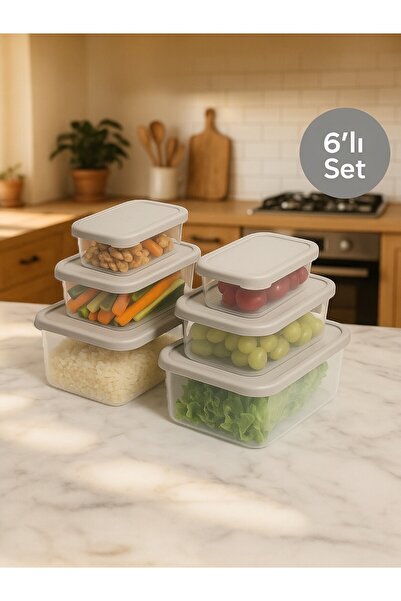 Nesto Home طقم إفطار مكون من 6 قطع - مجموعة حاويات تخزين متوافقة مع الميكرووي...