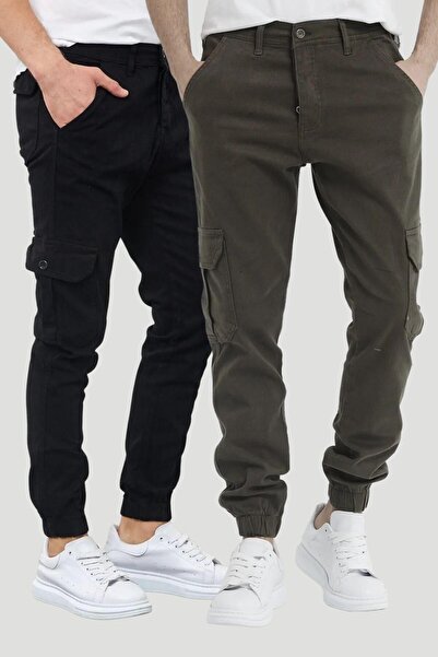 DAMGA JEANS Pantaloni pentru bărbați, cu 2 buzunare, elastic, ocazional, ziln...