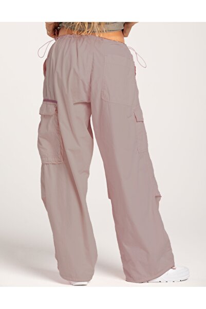september island Light Cherry Rot Color Oversized Cargo Pocket Piece Pants