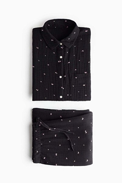 H&M Cotton muslin pyjamas