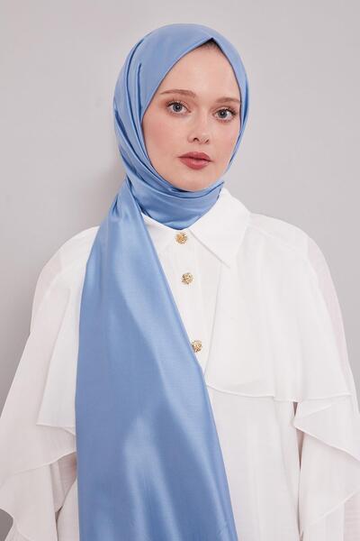 Levidor Denim Blue Silk Shawl