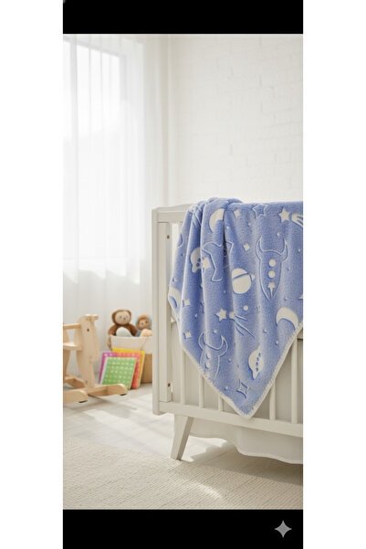 SNR Baby Blanket Noctilucent Space Pattern Reflective Blanket