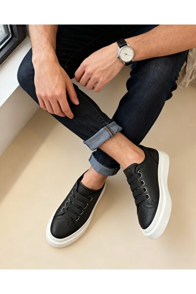 Knack Ежедневни мъжки обувки в черно и бяло