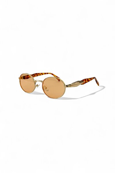 COOLANDBETTER Astor Retro Oval Metal Sunglasses – Gold Frame |   Uv400 Protection Lens