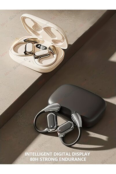 Generic Call Function Digital Display Noise Reduction Ear-Hanging Style Bluetooth Sports Earphones