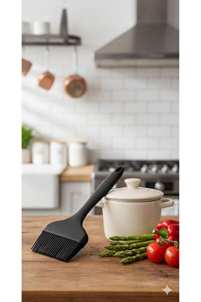 TARIK HOME 9 cm Wide Silicone Brush - Egg and Oil Brush Easy to Clean, Non-St...