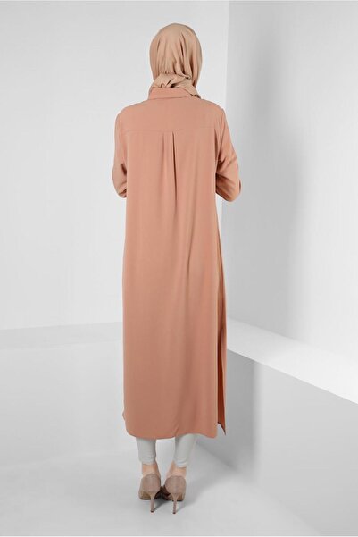 Alvina SHIRT COLLAR STONE DETAIL TUNIC 43815