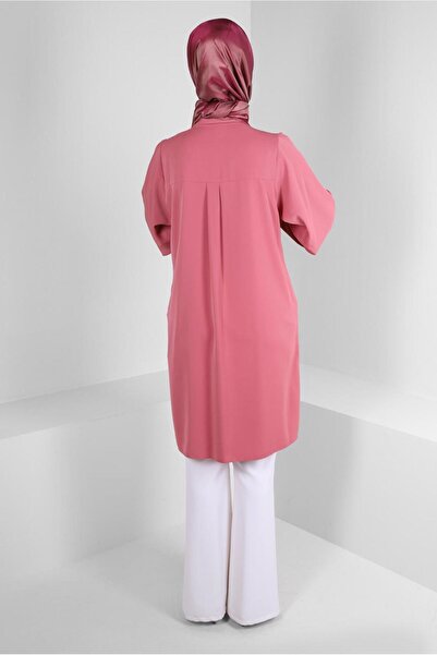 Alvina STONE TASSEL DETAILED HIDDEN BUTTON TUNIC 43502