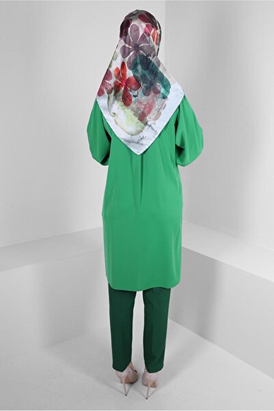 Alvina STONE TASSEL DETAILED HIDDEN BUTTON TUNIC 43502