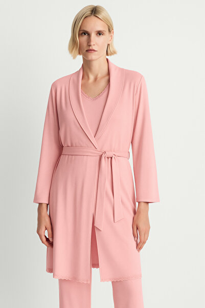 Katia&Bony Women's Silver Dressing Gown Pink