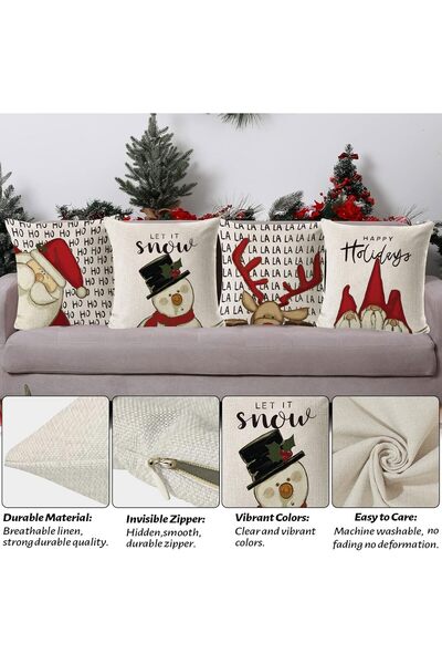 OEM Fete perna cu fermoar, decorative, 45x45cm set de 4