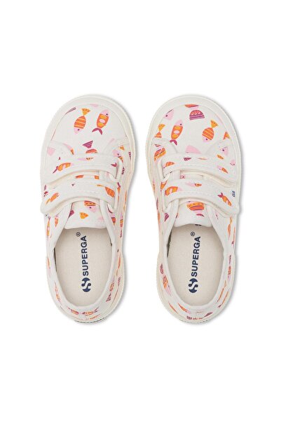 Superga 2750 Kids Straps Candy Fish Erkek Çocuk Beyaz Sneaker