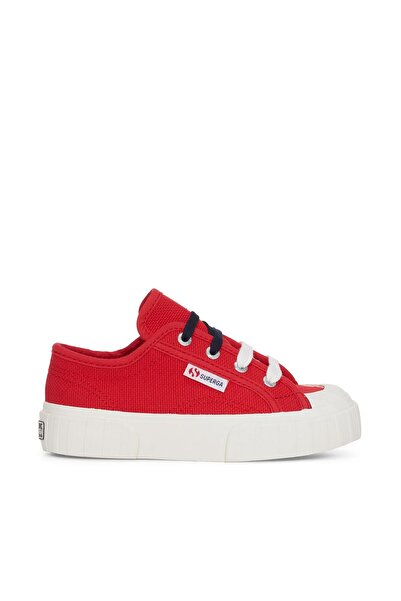 Superga 2630 Kids Stripe Çocuk Unisex Kırmızı Sneaker