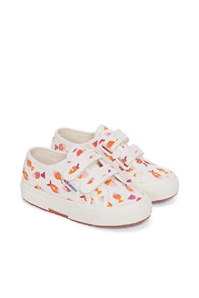 Superga 2750 Kids Straps Candy Fish Erkek Çocuk Beyaz Sneaker