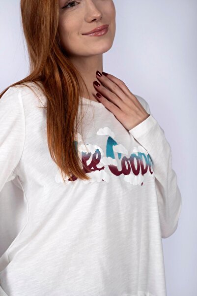 Lee Cooper Daisy Women's Long Sleeve T-shirt White