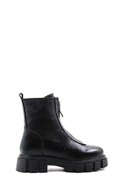 FAST STEP Cizme de damă cu blană din piele naturală cu talpă groasă 010KZA8498