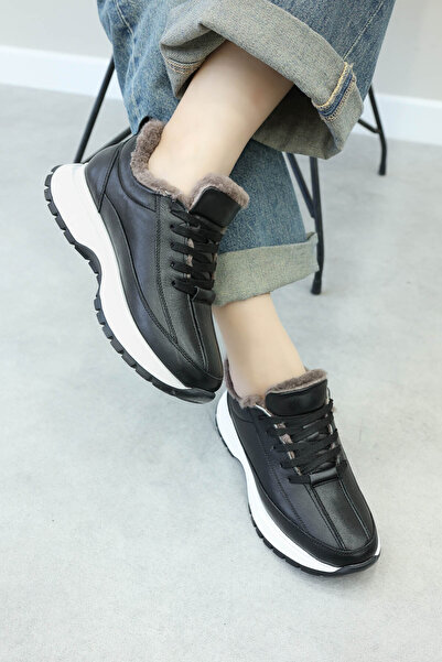 FAST STEP Жіночі повсякденні туфлі з натуральною шкірою та хутром 136KZA502-1