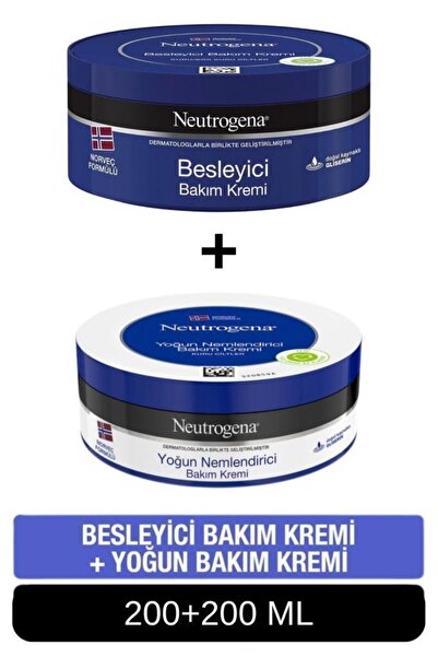 Neutrogena Norveç Formülü Besleyici Bakım Kremi 200 ml + Yoğun Nemlendirici B...