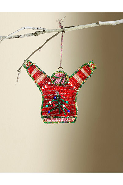 Marks & Spencer Boncuklu Noel Kazak Yılbaşı Süsü