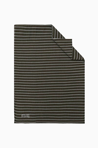 5 FİVE SCARF Khaki Striped Harmony Shawl