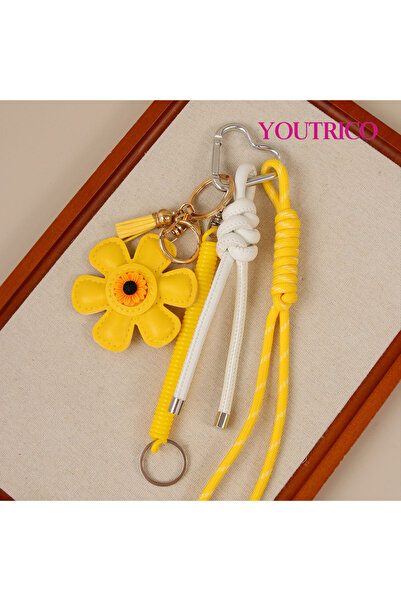 Youtrico Creative Sunflower Bag Pendant Keychain，handmade bag Accessories