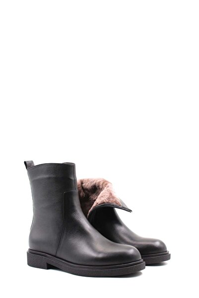 FAST STEP Cizme clasice de damă - Detaliu din piele naturală și blană 866KZA321