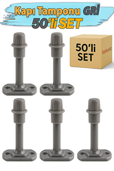 Badem10 50 bucăți de protecție din silicon gri pentru uși, ferestre, perete, ...