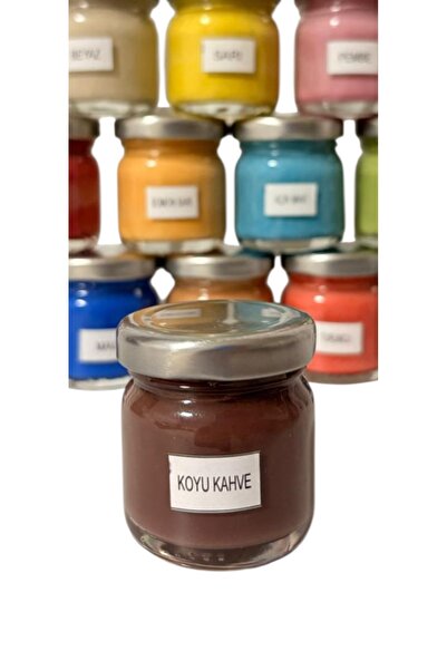 ŞEKERCİMM Seramik çini boyası 40cc Koyu Kahve