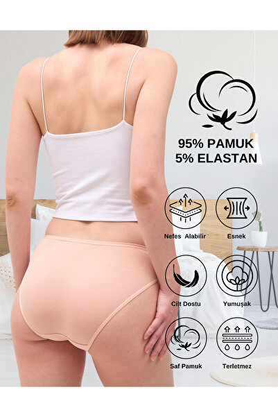 ALYA UNDERWEAR Βαμβακερό Hipster Γυναικείο Σλιπ - 5 Χρώματα Επιδερμίδας