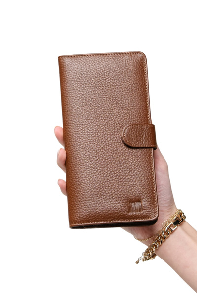 MFT Leather Design محفظة يد للجنسين من الجلد الطبيعي Twist 2323