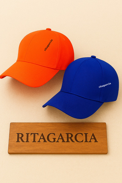 Ritagarcia Πορτοκαλί-Μπλε Unisex Basic Καπέλο Καπέλο - Ρυθμιζόμενο Αθλητικό, ...