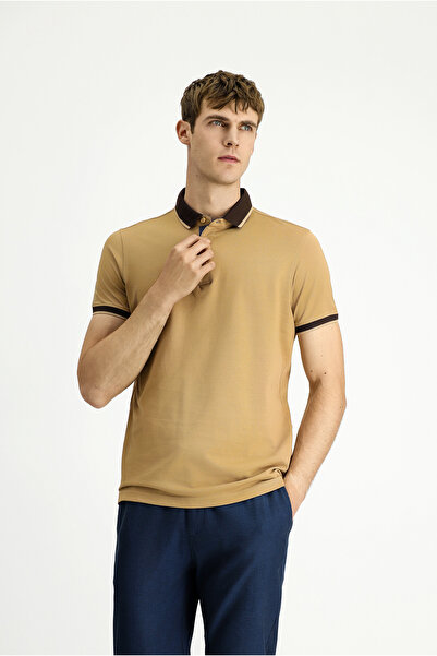 Kiğılı Βαμβακερό μπλουζάκι με κανονική εφαρμογή Polo Neck