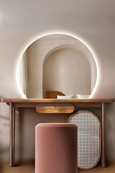 Fawdecor Premium Led Işıklı Şık ve Zarif Ayna Modern Tasarım Duvar Aynası Ban...