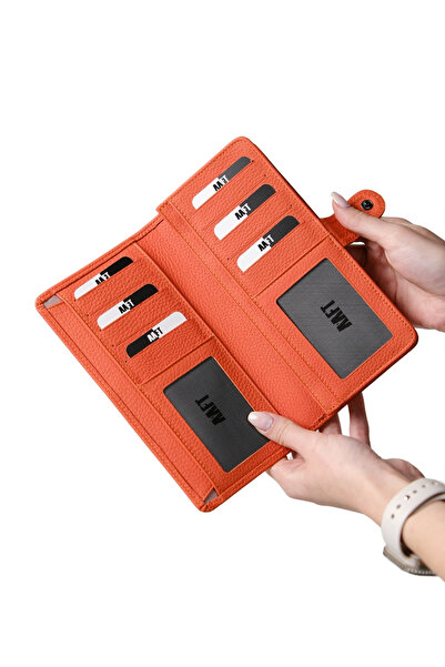 MFT Leather Design Twist 2323 Шкіряний гаманець з відділенням для телефону, унісекс