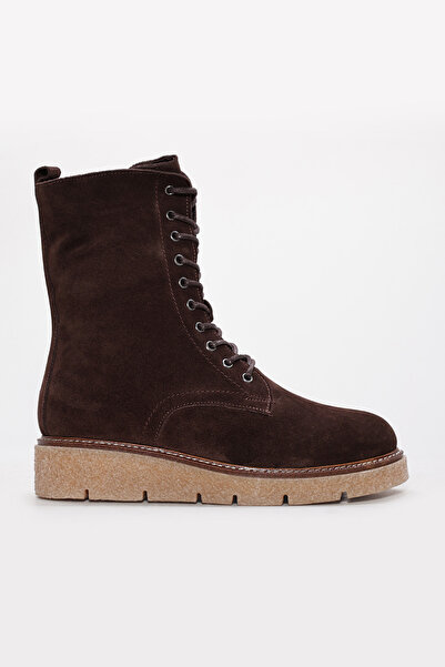 FAST STEP Hakiki Deri Kürklü Kadın Klasik Bot 657KZA2504