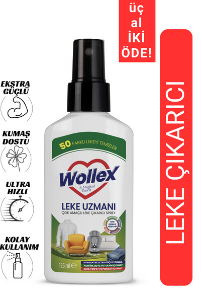 WOLLEX Profesyonel Leke Çıkarıcı – Güçlü Formül ve Etki