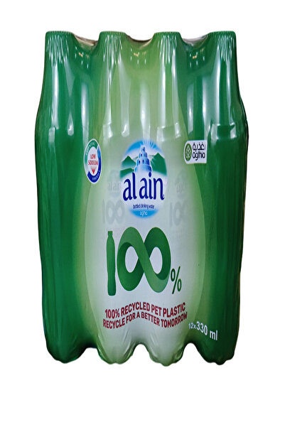 Al Ain مياه معبأة في زجاجات من مادة البولي إيثيلين تيريفثالات المعاد تدويرها،...