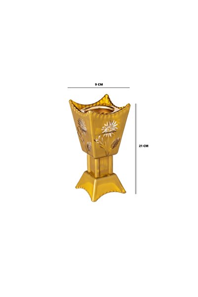 Byblos A luxurious crystal incense burner with a royal design – high base and sparkling embellishments