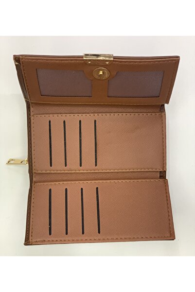 PurpleART Women's Cat Detailed Large Size Horizontal Wallet 10X17X5Cm