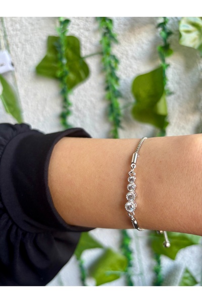 Eylülün Takısı Silver Color Sparkle Four-Piece Bracelet