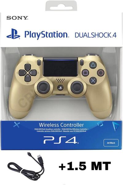 CRK TECH Playstation DualShock 4 Uyumlu V2 Yenilenmiş Ps4 Oyun Kolu Pc + Ps4 ( 1.5MT ŞARJ KABLOSU)