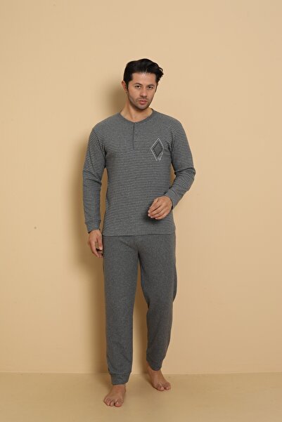 Wordex Ανδρικό σετ πιτζάμες FLK 7008 Interlock Winter Plaid Pajama