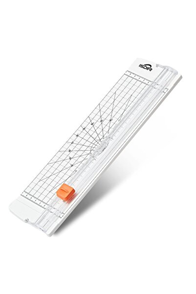 LUXER Trimmer for Cutting Paper/Labels/Photos With 5 Blades and Side Ruler, Dimensions 36x9.5 cm