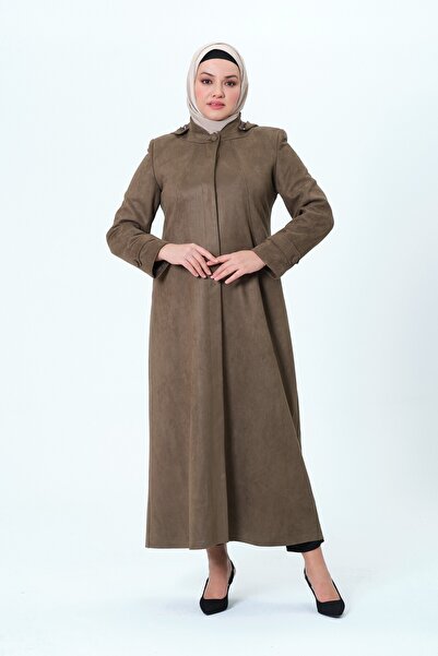 GLR&GYM ASUELA KADIN BÜYÜK BEDEN SÜET KUMAŞ ASTARLI PARDESÜ