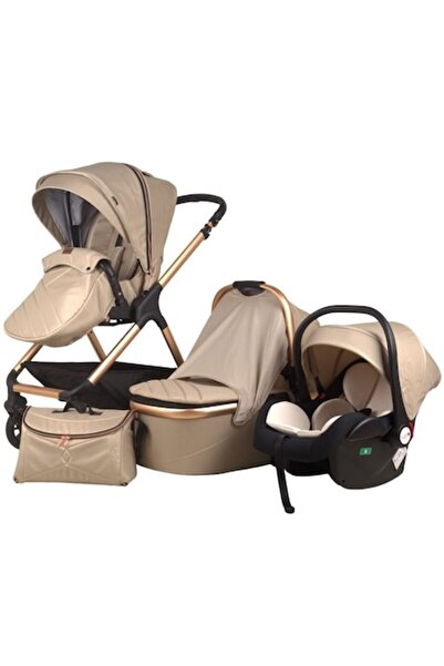 Visoli 3-in-1 All-in-One Baby Stroller Gold